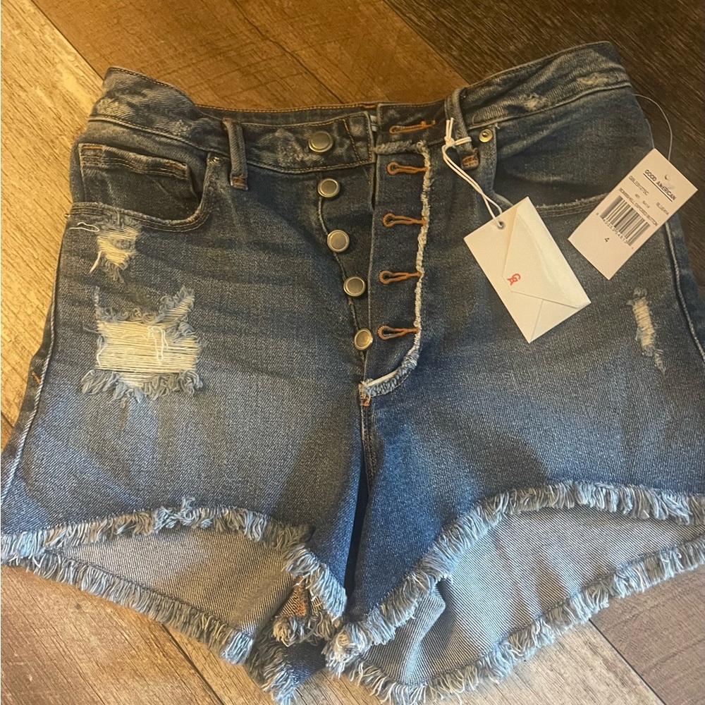 Good American denim shorts